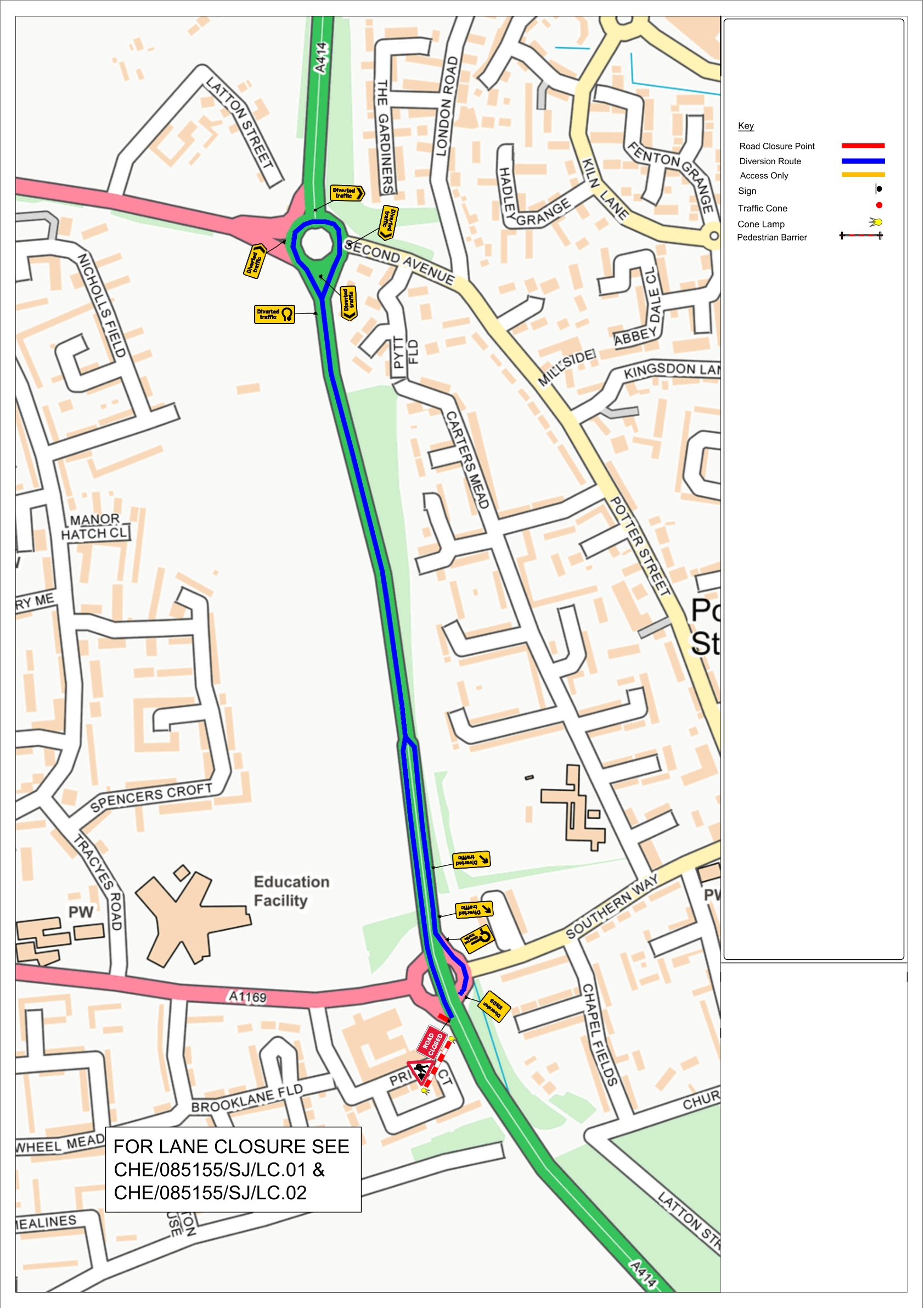 Low Speed Lane Closure + Diversion